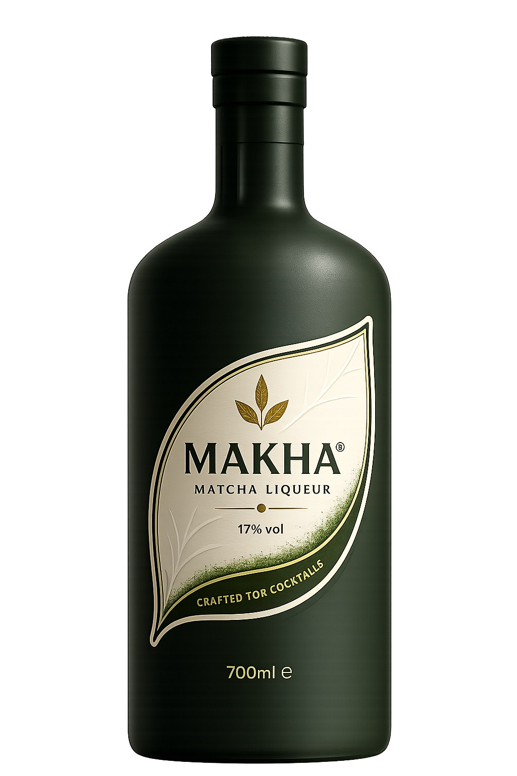 MAKHA Matcha Liqueur label